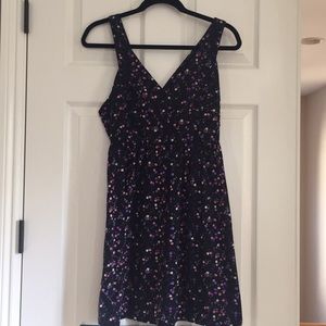 Black floral dress